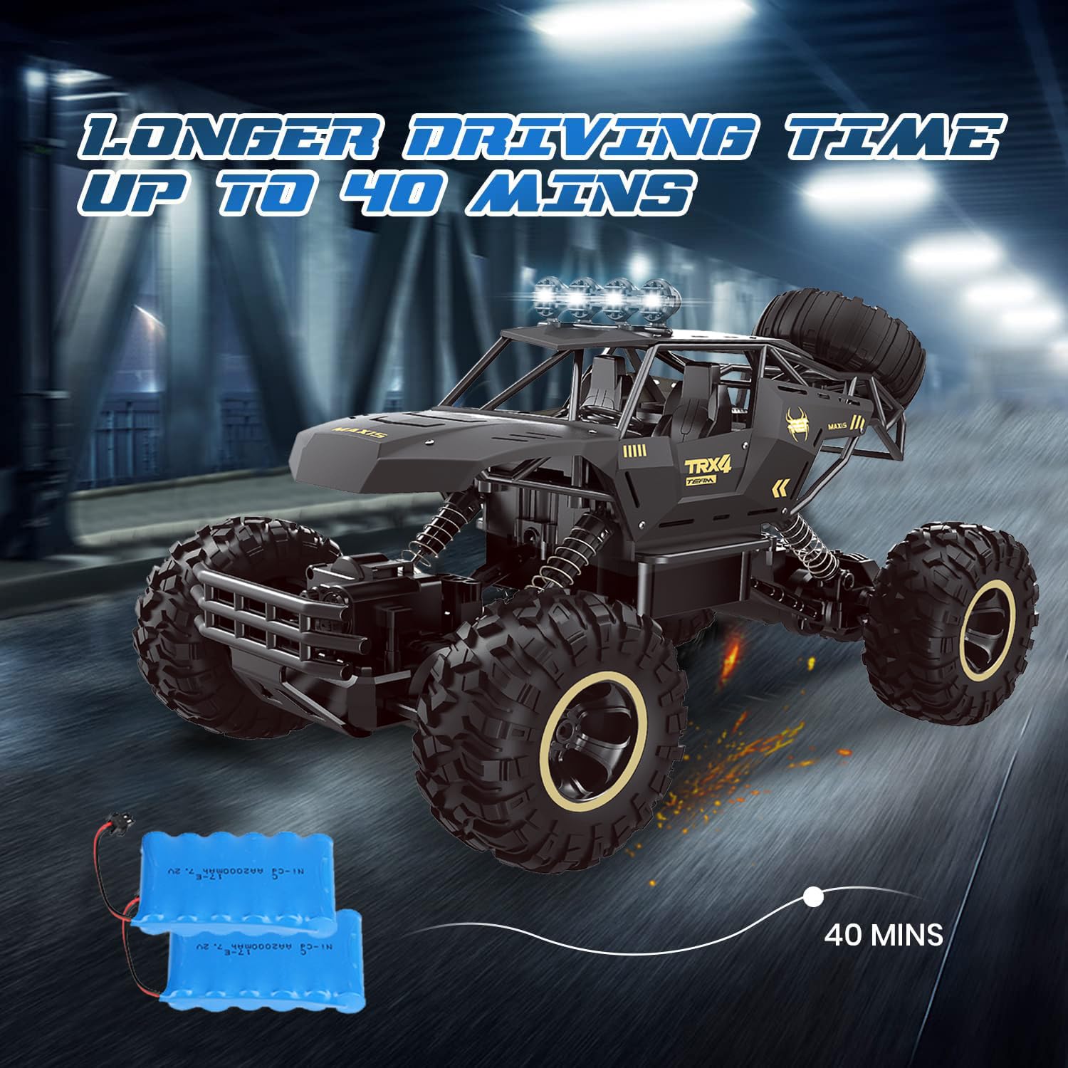 RC Car Rock Crawler Rechargeable Off Road Truck 4WD