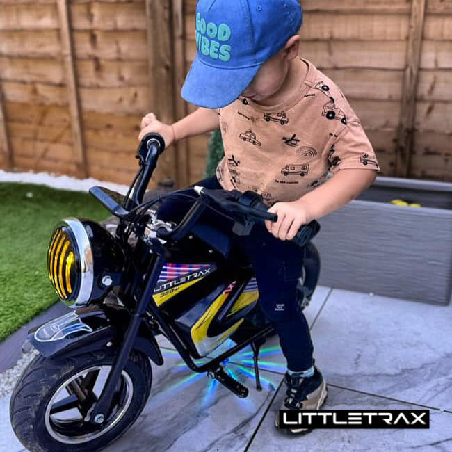 Littletrax 350W Kids Electric Bike – Ages 3 to 12+ Ride On Mini Monkey Bike