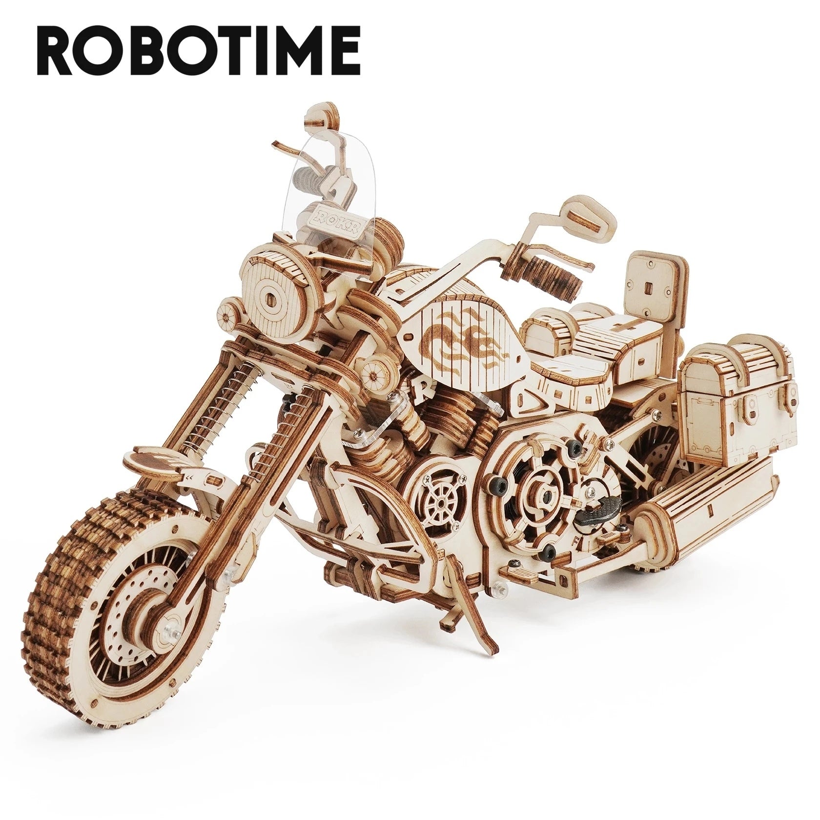 Robotime ROKR Cruiser Motorcycle 420 Piece Building Block Kit