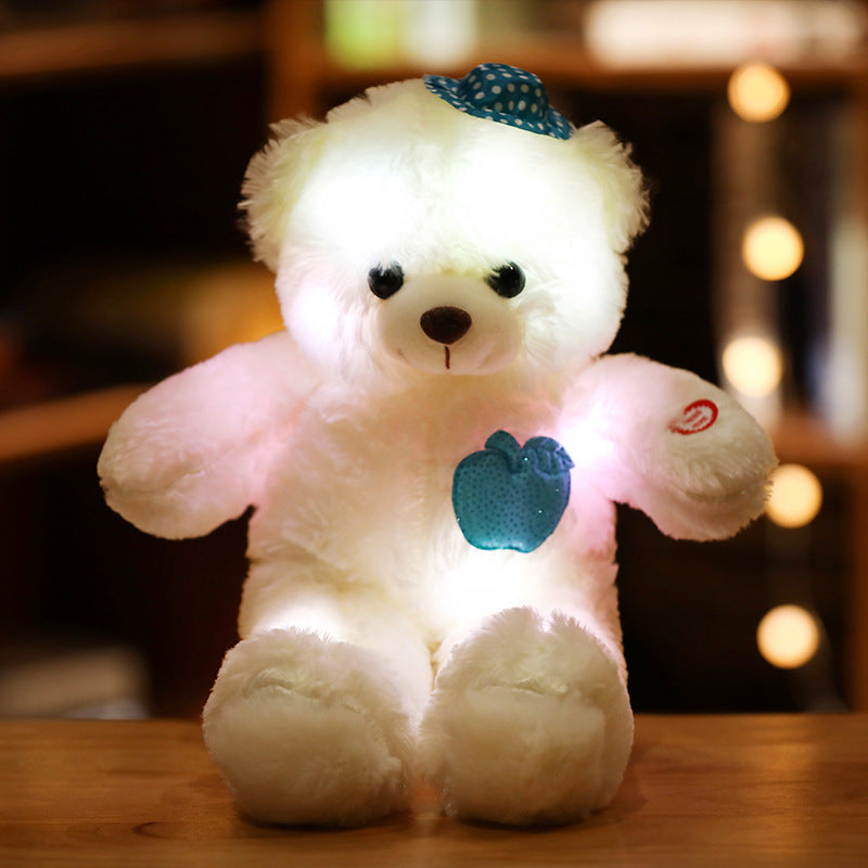 LED Light Up Teddy Bear Doll Pillow Light Up Plush Toy