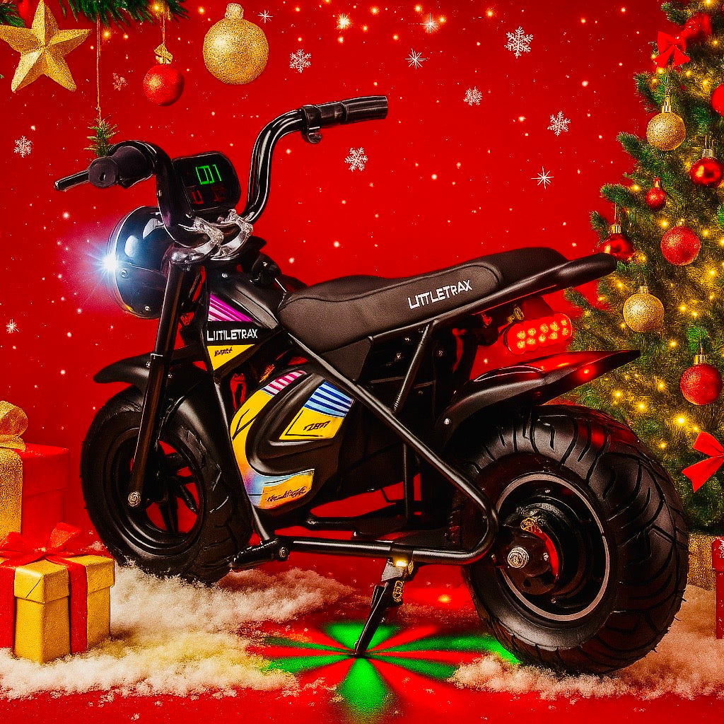 Littletrax 350W Kids Electric Bike – Ages 3 to 12+ Ride On Mini Monkey Bike