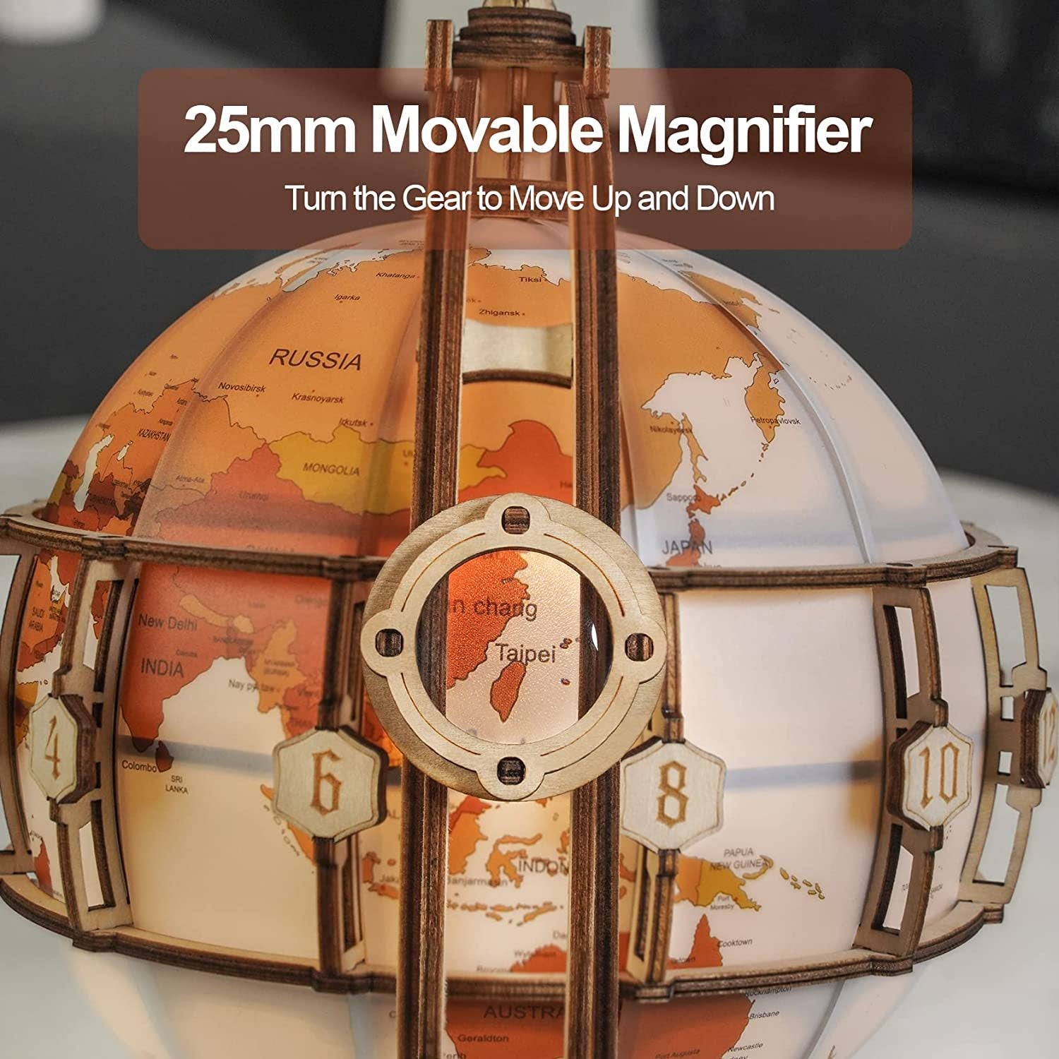 ROKR Luminous Globe 3D Wooden 180PCS Model