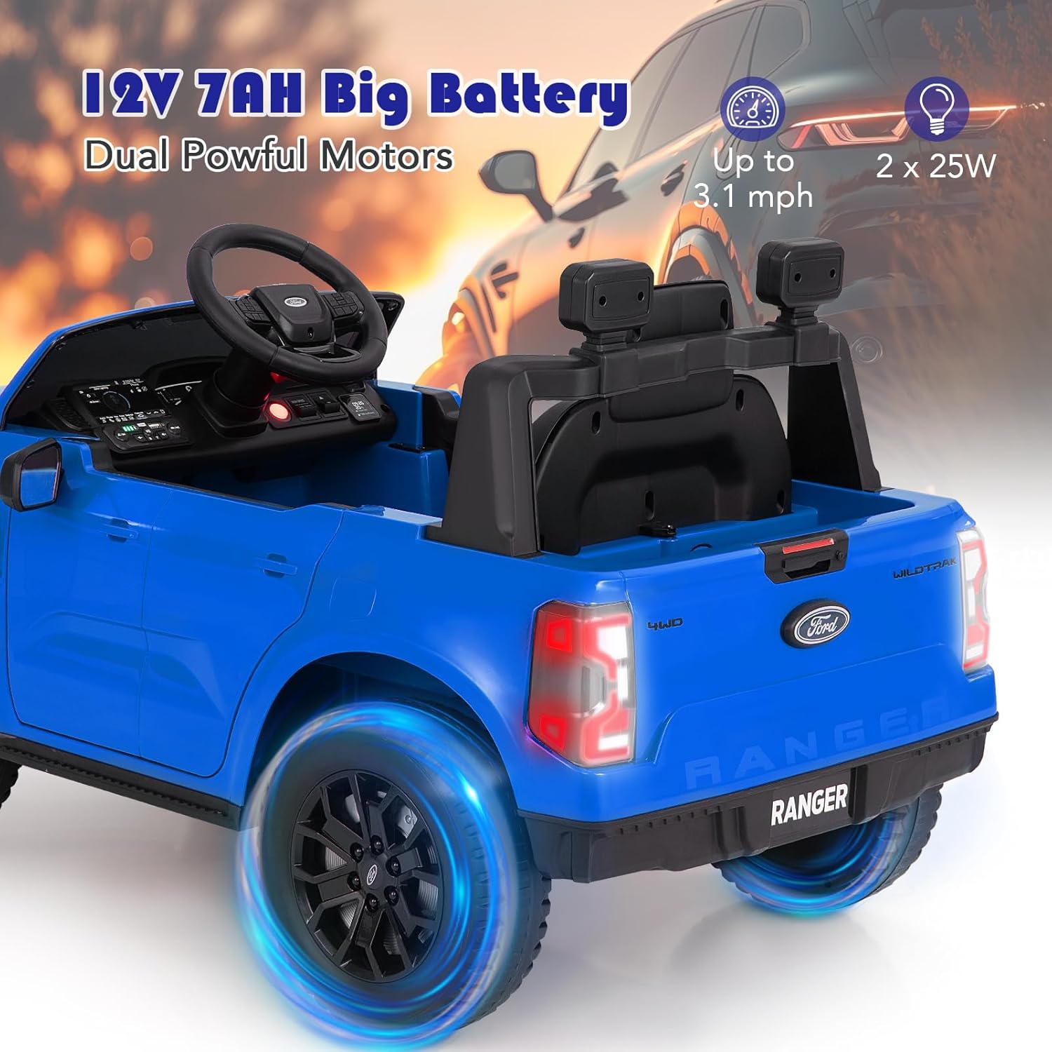 Kids Ride on Ford Ranger Electric Car