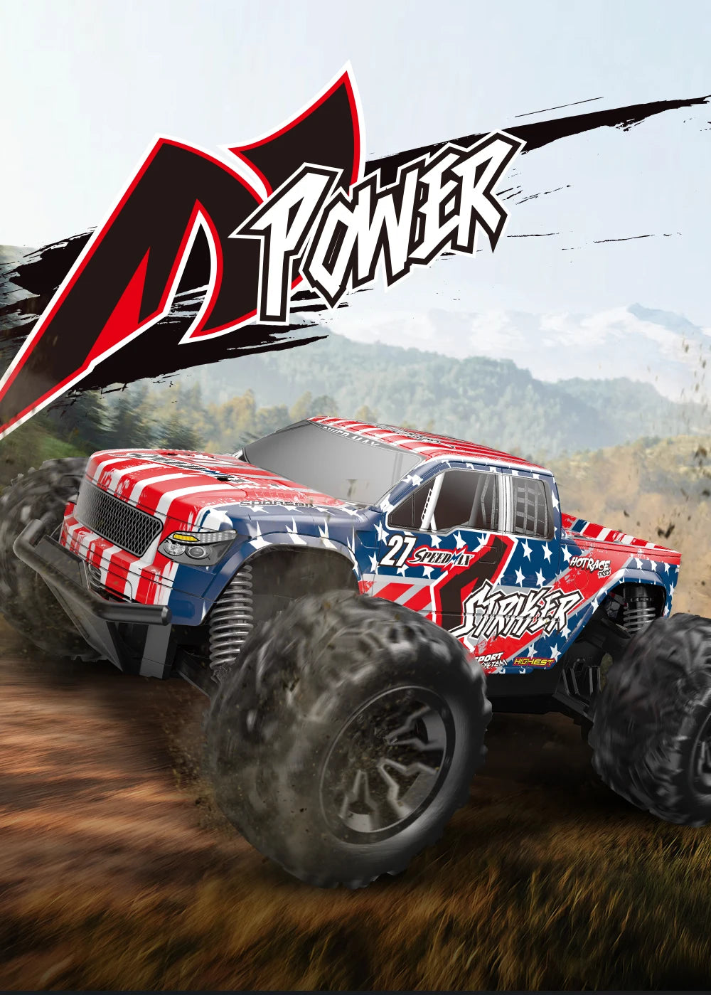 1:20 High-Speed Off-Road RC Monster Truck
