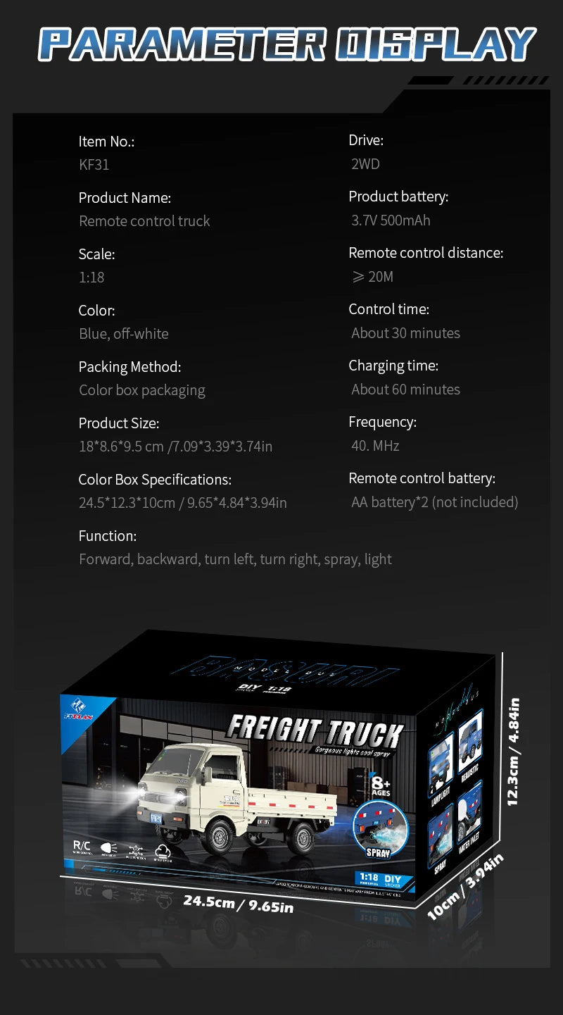 RC KF31 1:18 Mini Cargo Truck