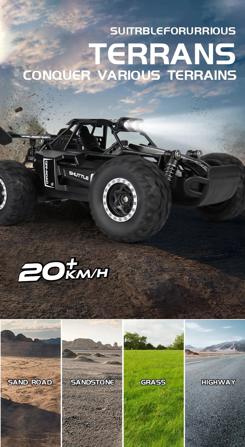 1:16 Alloy High-Speed RC Drift & Climbing Truck