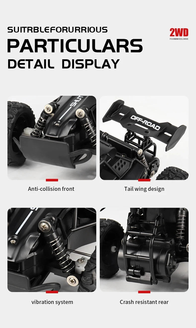 1:16 Alloy High-Speed RC Drift & Climbing Truck