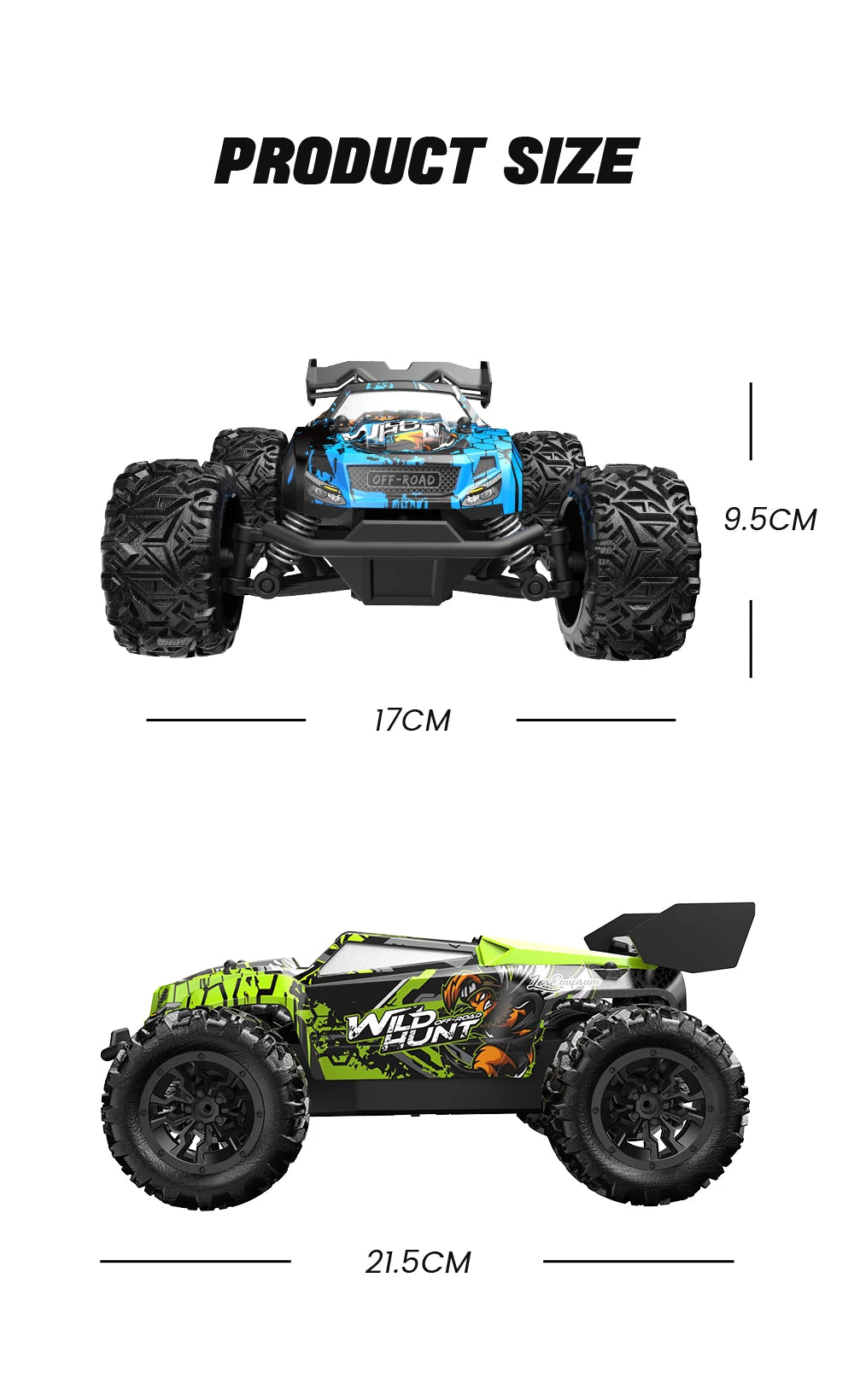 1:20 High-Speed Off-Road RC Monster Truck