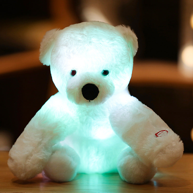 LED Light Up Teddy Bear Doll Pillow Light Up Plush Toy