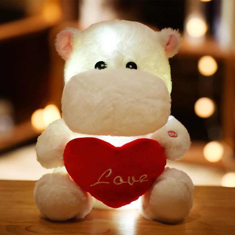 LED Light Up Teddy Bear Doll Pillow Light Up Plush Toy