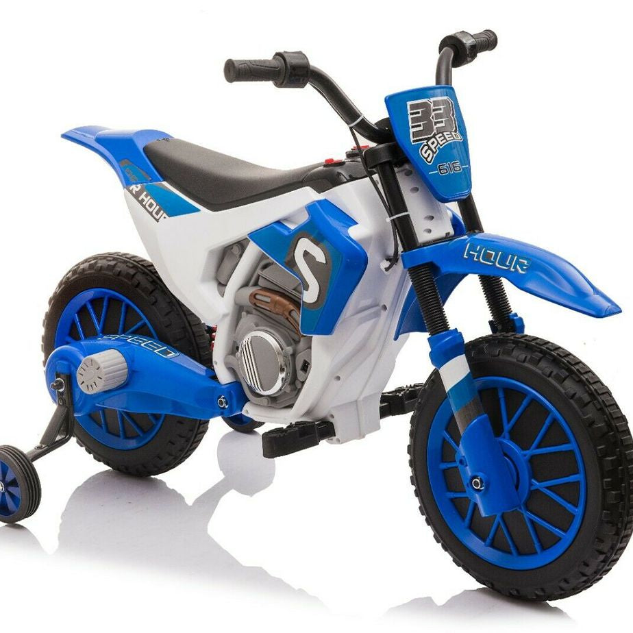 Kids 12v Electric Motorbike with Stabilisers - XMX616 Model