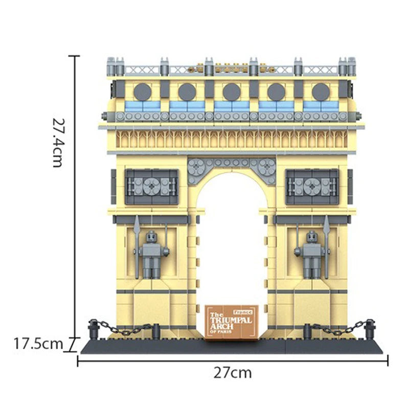 Arc de Triomphe "The Triumphal Arch" Building Block Set