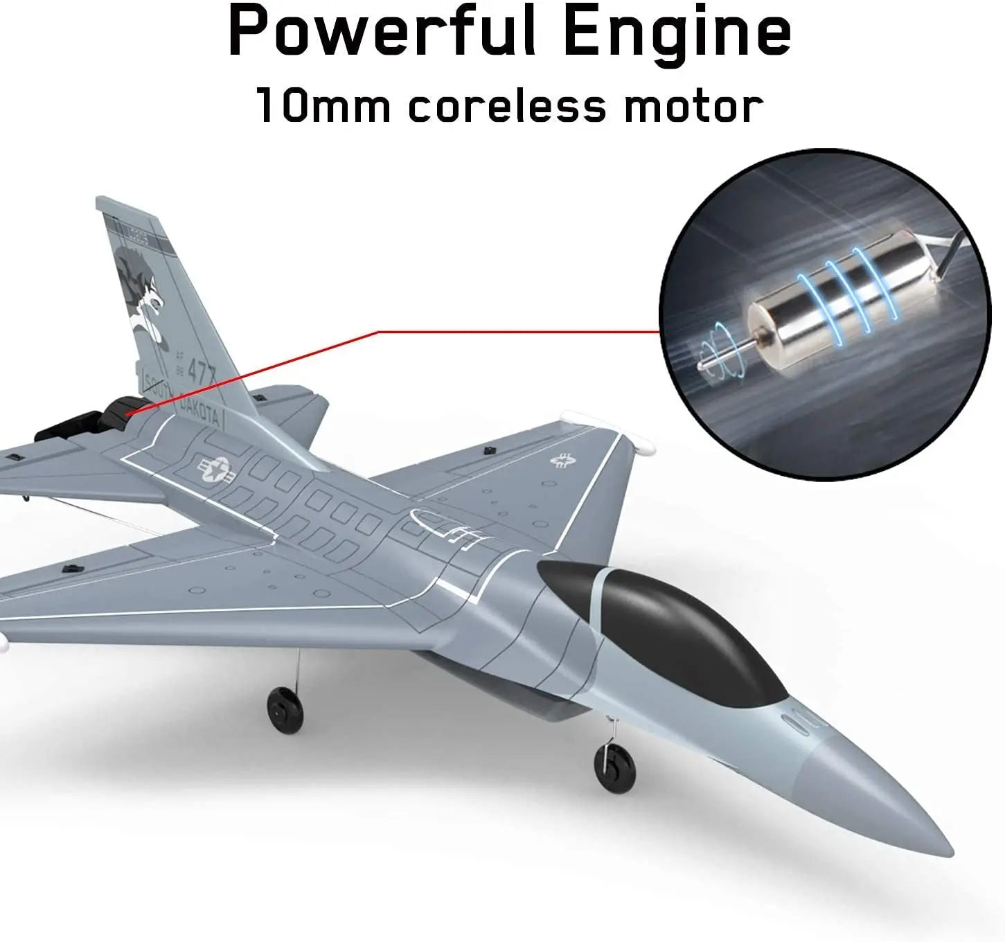 F16 Falcon 761-10 4CH 6-Axis RC Plane