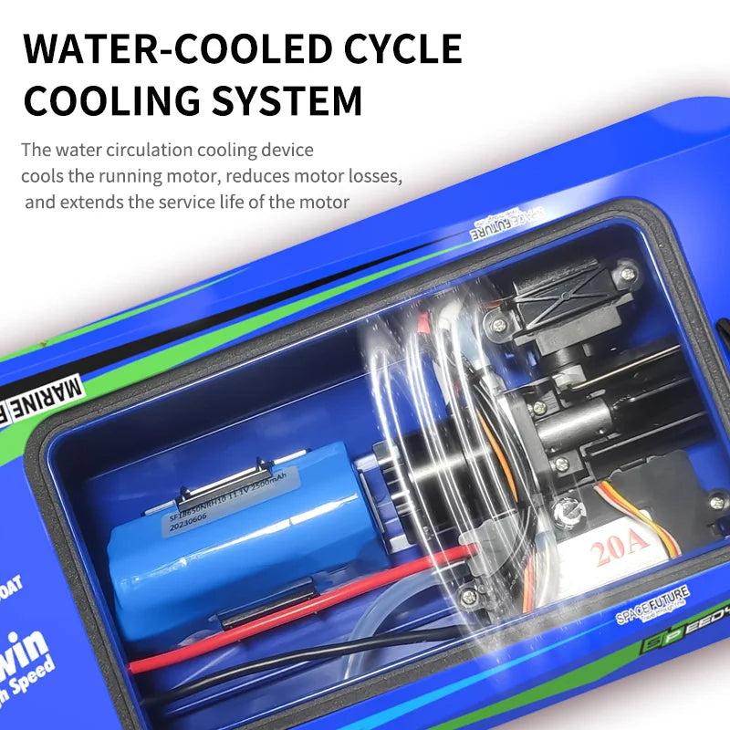 Super Dino TX768 Vortex Jet 2.4Ghz Brushless Powered RC Racing Boat