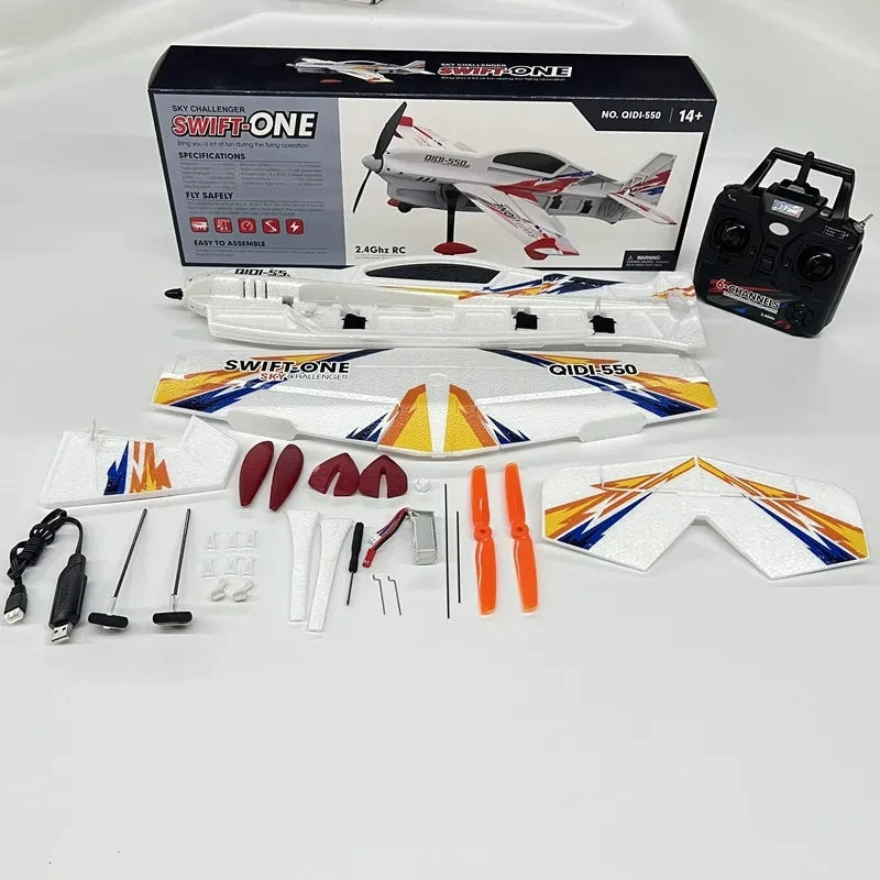 Sky Challenger Swift One QIDI-550 6Ch 3D 500mm RC Plane
