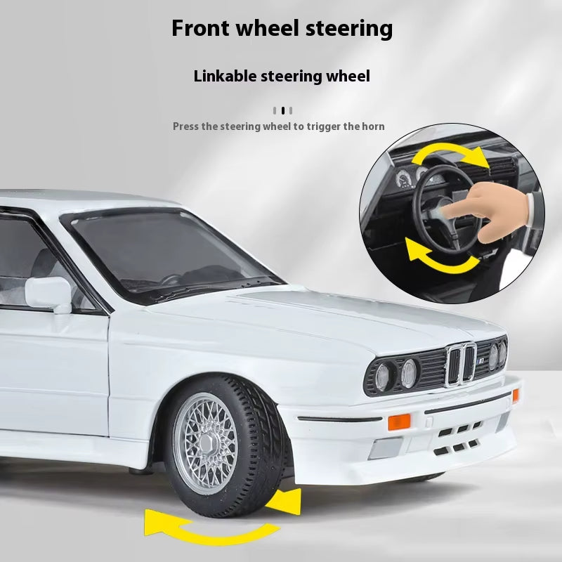 1:24 Replica M3 E30 IM Diecast Alloy Classic Car Model