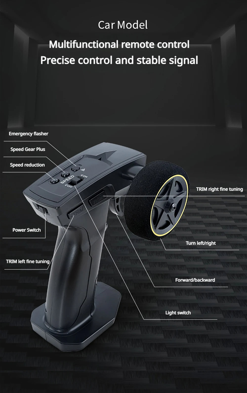 WLToys Drift Gyro Enabled Switchable 4WD Drift Race Car